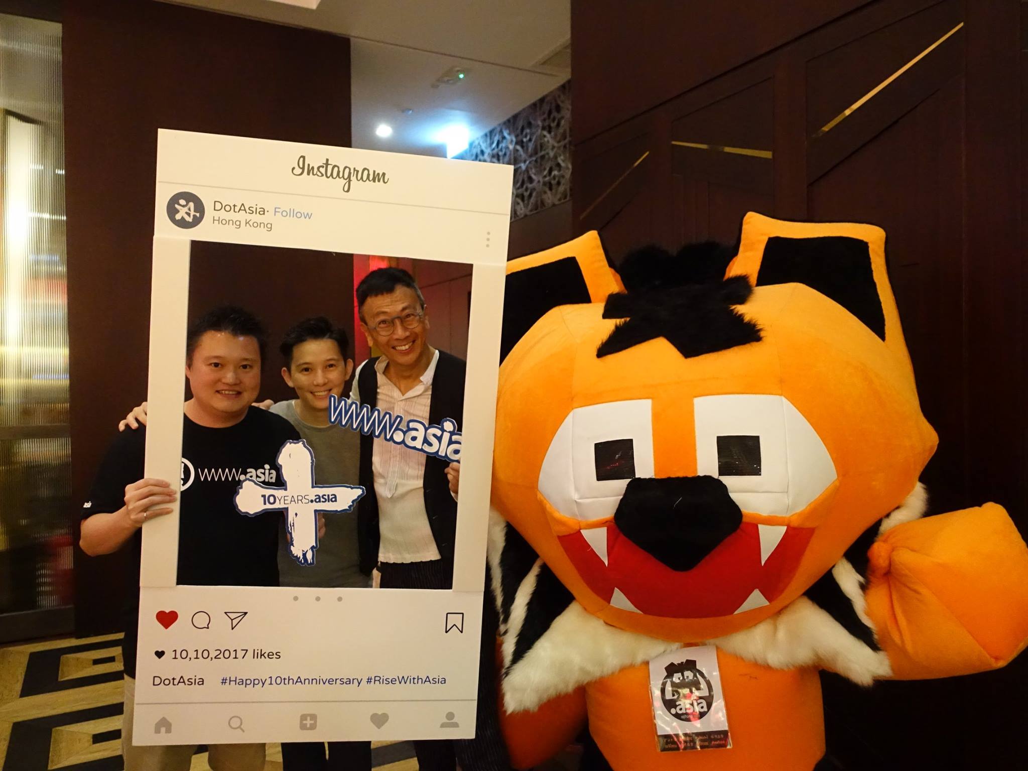 Ajitora at the DotAsia 10th Anniversary Kickoff Celebrations
